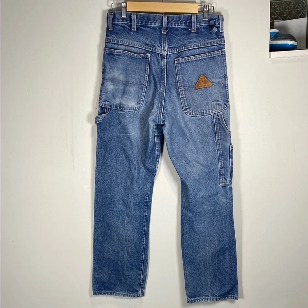 Bulwark FR Relaxed Fit Workwear Jeans Blue Utility Pocket Durable Denim Waist 31